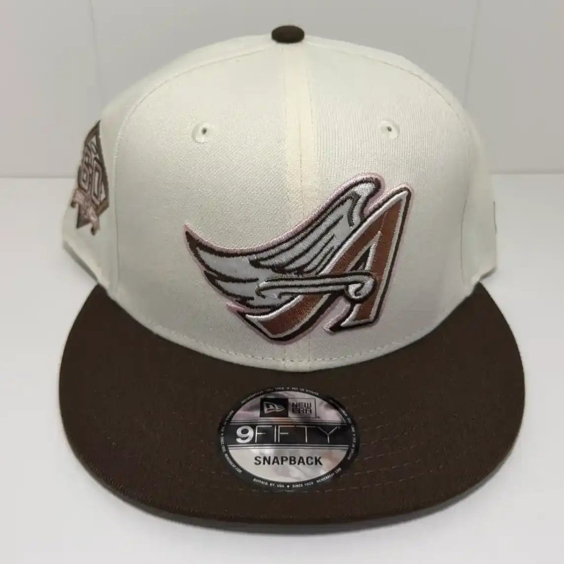 LA Angels White & Brown Cap