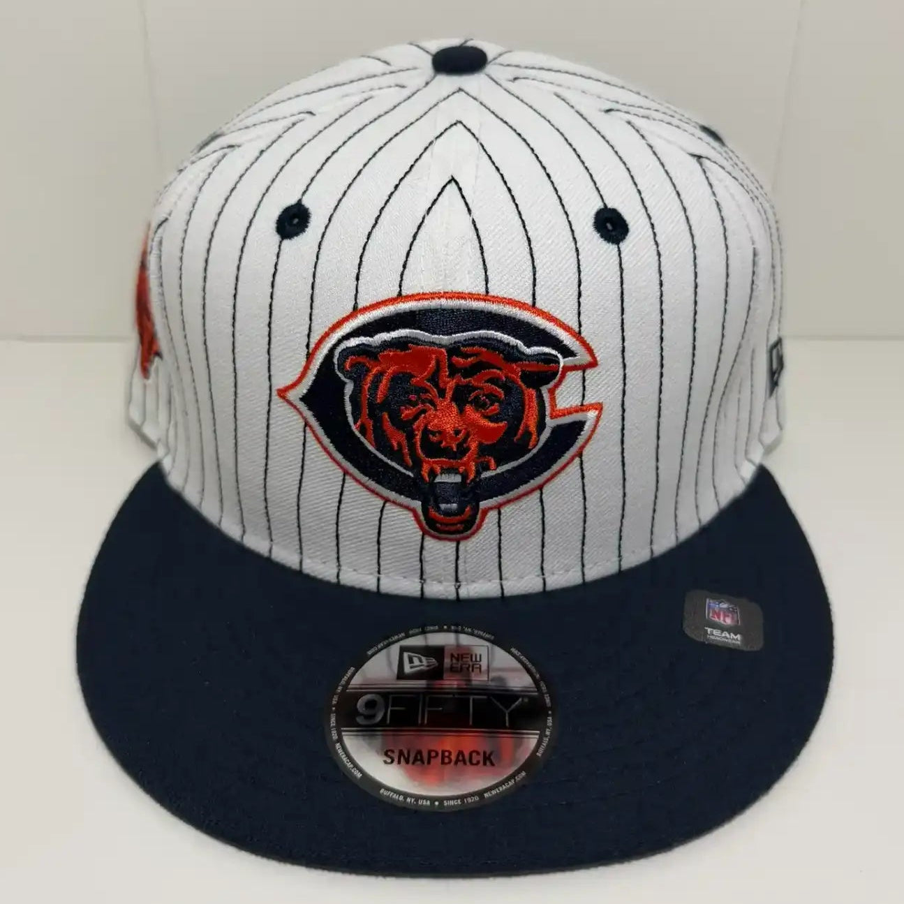 Chicago Bears Pinstripe Navy Cap